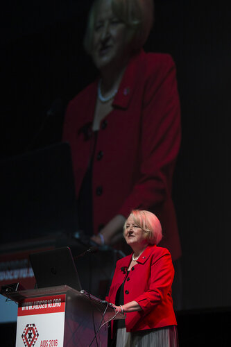 21st International AIDS Conference (AIDS 2016), Durban, South Africa.
From Commitments to Action: Implications of the 2016 UN High Level Meeting on Ending AIDS (FRSS01)
Outcomes of the HLM: what does it mean for the response? 
Jan Beagle, UNAIDS Deputy Executive Director, Switzerland, 22 July, 2016.
Photo©International AIDS Society/Rogan Ward