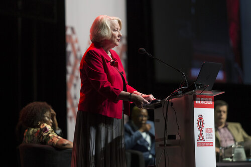 21st International AIDS Conference (AIDS 2016), Durban, South Africa.
From Commitments to Action: Implications of the 2016 UN High Level Meeting on Ending AIDS (FRSS01)
Outcomes of the HLM: what does it mean for the response? 
Jan Beagle, UNAIDS Deputy Executive Director, Switzerland, 22 July, 2016.
Photo©International AIDS Society/Rogan Ward
