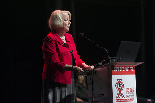 21st International AIDS Conference (AIDS 2016), Durban, South Africa.
From Commitments to Action: Implications of the 2016 UN High Level Meeting on Ending AIDS (FRSS01)
Outcomes of the HLM: what does it mean for the response? 
Jan Beagle, UNAIDS Deputy Executive Director, Switzerland, 22 July, 2016.
Photo©International AIDS Society/Rogan Ward