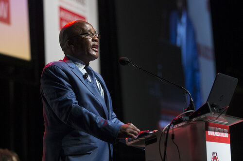 Outcomes of the HLM: what does it mean for the response? 
From Commitments to Action: Implications of the 2016 UN High Level Meeting on Ending AIDS (FRSS01)
Getting results: translating HLM commitments into national responses 
Aaron Motsoaledi, Minister of Health, South Africa, 22 July, 2016.
Photo©International AIDS Society/Rogan Ward