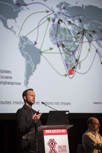 21st International AIDS Conference (AIDS 2016), Durban, South Africa.
Special Session on Alcohol, Drug Use and Sexual Risk Behaviour: Hotspots for HIV in Africa and Implications for Interventions.
Photo©International AIDS Society/Steve Forrest/Workers' Photos