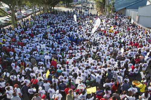 21st International AIDS Conference (AIDS 2016), Durban, South Africa.
Photo shows TAC March through the Durban CBD, 18 July, 2016.
Photo©International AIDS Society/Rogan Ward)