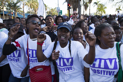 21st International AIDS Conference (AIDS 2016), Durban, South Africa.
Photo shows TAC March through the Durban CBD, 18 July, 2016.
Photo©International AIDS Society/Rogan Ward)