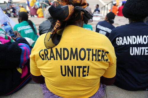 21st International AIDS Conference (AIDS 2016), Durban, South Africa.
16th July 2016
Grandmothers united having a march and gathering outside the Durban ICC
Photo©International AIDS Society/Abhi Indrarajan