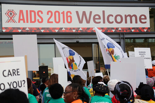 21st International AIDS Conference (AIDS 2016), Durban, South Africa.
16th July 2016
Grandmothers united having a march and gathering outside the Durban ICC
Photo©International AIDS Society/Abhi Indrarajan
