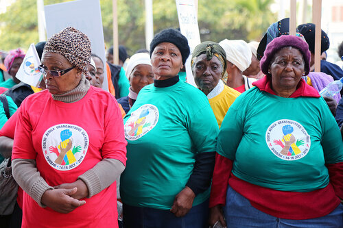 21st International AIDS Conference (AIDS 2016), Durban, South Africa.
16th July 2016
Grandmothers united having a march and gathering outside the Durban ICC
Photo©International AIDS Society/Abhi Indrarajan