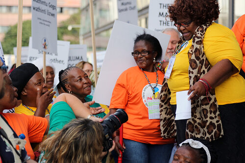 21st International AIDS Conference (AIDS 2016), Durban, South Africa.
16th July 2016
Grandmothers united having a march and gathering outside the Durban ICC
Photo©International AIDS Society/Abhi Indrarajan