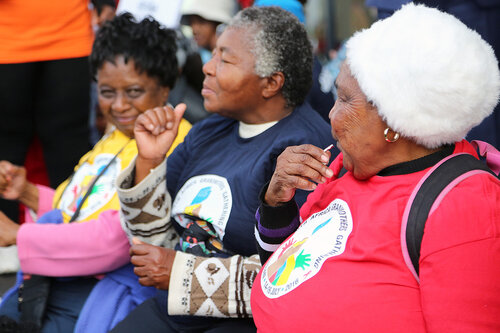 21st International AIDS Conference (AIDS 2016), Durban, South Africa.
16th July 2016
Grandmothers united having a march and gathering outside the Durban ICC
Photo©International AIDS Society/Abhi Indrarajan