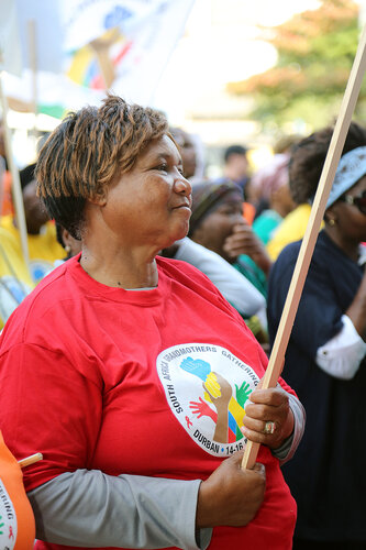 21st International AIDS Conference (AIDS 2016), Durban, South Africa.
16th July 2016
Grandmothers united having a march and gathering outside the Durban ICC
Photo©International AIDS Society/Abhi Indrarajan