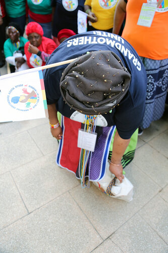 21st International AIDS Conference (AIDS 2016), Durban, South Africa.
16th July 2016
Grandmothers united having a march and gathering outside the Durban ICC
Photo©International AIDS Society/Abhi Indrarajan