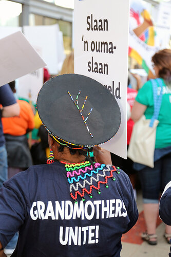 21st International AIDS Conference (AIDS 2016), Durban, South Africa.
16th July 2016
Grandmothers united having a march and gathering outside the Durban ICC
Photo©International AIDS Society/Abhi Indrarajan