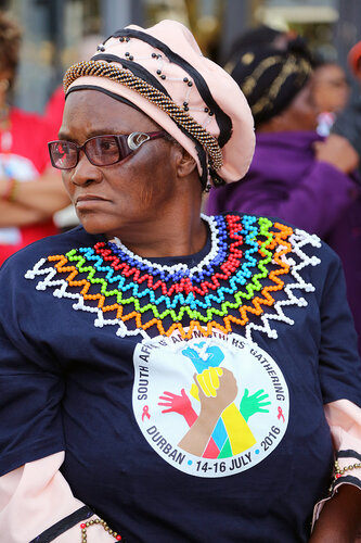 21st International AIDS Conference (AIDS 2016), Durban, South Africa.
16th July 2016
Grandmothers united having a march and gathering outside the Durban ICC
Photo©International AIDS Society/Abhi Indrarajan