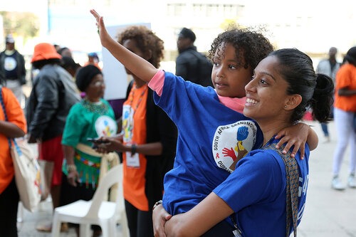 21st International AIDS Conference (AIDS 2016), Durban, South Africa.
16th July 2016
Grandmothers united having a march and gathering outside the Durban ICC
Photo©International AIDS Society/Abhi Indrarajan