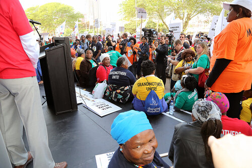 21st International AIDS Conference (AIDS 2016), Durban, South Africa.
16th July 2016
Grandmothers united having a march and gathering outside the Durban ICC
Photo©International AIDS Society/Abhi Indrarajan