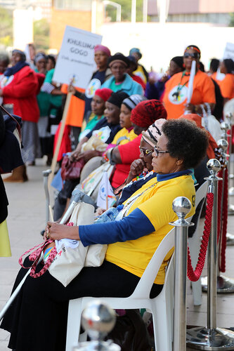 21st International AIDS Conference (AIDS 2016), Durban, South Africa.
16th July 2016
Grandmothers united having a march and gathering outside the Durban ICC
Photo©International AIDS Society/Abhi Indrarajan