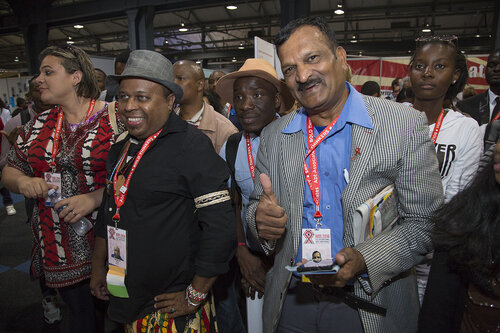 21st International AIDS Conference (AIDS 2016), Durban, South Africa.
IAS Booth in Global Village. IAS Booth in Durban, 18 July, 2016.
Photo©International AIDS Society/Rogan Ward)