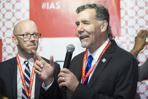 21st International AIDS Conference (AIDS 2016), Durban, South Africa.
IAS Booth in Global Village. IAS Booth in Durban, 18 July, 2016.
Photo©International AIDS Society/Rogan Ward)