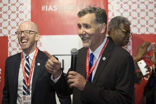21st International AIDS Conference (AIDS 2016), Durban, South Africa.
IAS Booth in Global Village. IAS Booth in Durban, 18 July, 2016.
Photo©International AIDS Society/Rogan Ward)