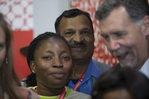 21st International AIDS Conference (AIDS 2016), Durban, South Africa.
IAS Booth in Global Village. IAS Booth in Durban, 18 July, 2016.
Photo©International AIDS Society/Rogan Ward)