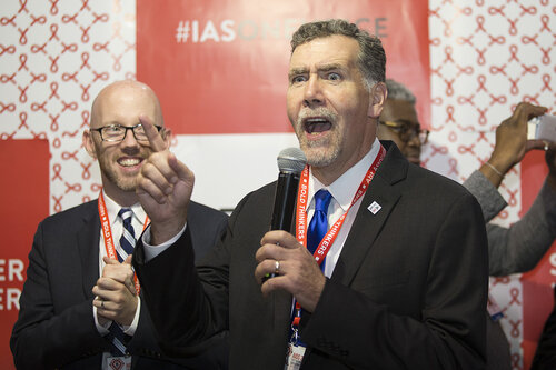 21st International AIDS Conference (AIDS 2016), Durban, South Africa.
IAS Booth in Global Village. IAS Booth in Durban, 18 July, 2016.
Photo©International AIDS Society/Rogan Ward)