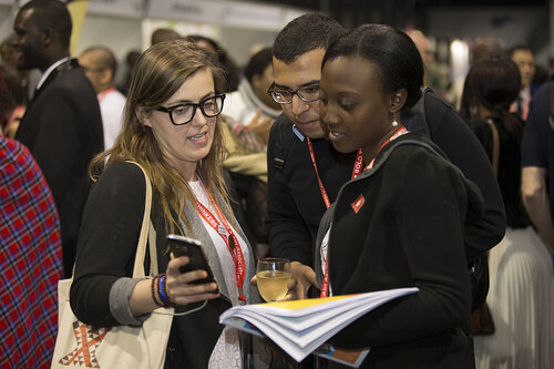 21st International AIDS Conference (AIDS 2016), Durban, South Africa.
IAS Booth in Global Village. IAS Booth in Durban, 18 July, 2016.
Photo©International AIDS Society/Rogan Ward)