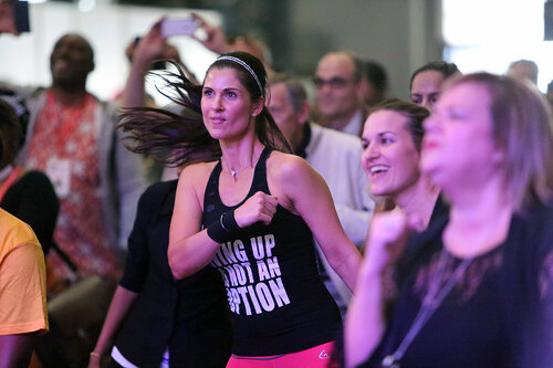 21st International AIDS Conference (AIDS 2016), Durban, South Africa.
Monday 18th July 2016, VENUE : Global Village
People warming up and having fun at a rave session at the Global Village in the Morning
Photo©International AIDS Society/Abhi Indrarajan