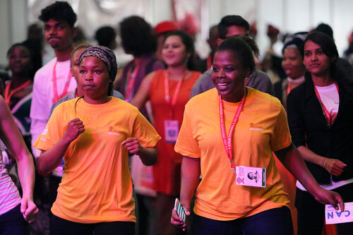 21st International AIDS Conference (AIDS 2016), Durban, South Africa.
Monday 18th July 2016, VENUE : Global Village
People warming up and having fun at a rave session at the Global Village in the Morning
Photo©International AIDS Society/Abhi Indrarajan