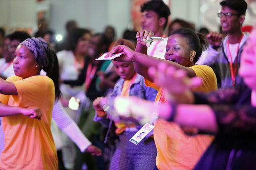 21st International AIDS Conference (AIDS 2016), Durban, South Africa.
Monday 18th July 2016, VENUE : Global Village
People warming up and having fun at a rave session at the Global Village in the Morning
Photo©International AIDS Society/Abhi Indrarajan