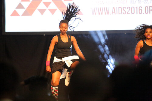 21st International AIDS Conference (AIDS 2016), Durban, South Africa.
Tuesday 19th July 2016, VENUE : Global Village, Main Stage
Random event, of people exercising and having fun
Photo©International AIDS Society/Abhi Indrarajan