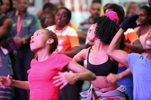 21st International AIDS Conference (AIDS 2016), Durban, South Africa.
Tuesday 19th July 2016, VENUE : Global Village, Main Stage
Random event, of people exercising and having fun
Photo©International AIDS Society/Abhi Indrarajan