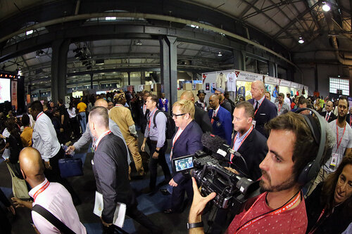 21st International AIDS Conference (AIDS 2016), Durban, South Africa.
Wednesday 20 July : Venue : Global Village
Sessions with Ambassador Brix and Elton John talking at the Global Village

Photo©International AIDS Society/Abhi Indrarajan