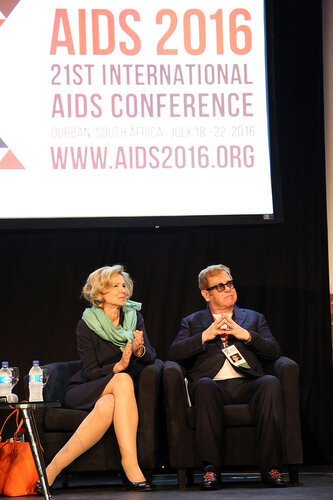 21st International AIDS Conference (AIDS 2016), Durban, South Africa.
Wednesday 20 July : Venue : Global Village
Sessions with Ambassador Brix and Elton John talking at the Global Village

Photo©International AIDS Society/Abhi Indrarajan