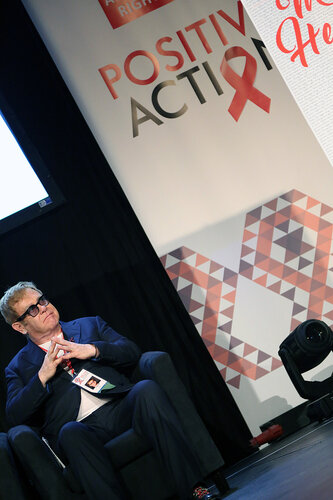 21st International AIDS Conference (AIDS 2016), Durban, South Africa.
Wednesday 20 July : Venue : Global Village
Sessions with Ambassador Brix and Elton John talking at the Global Village

Photo©International AIDS Society/Abhi Indrarajan