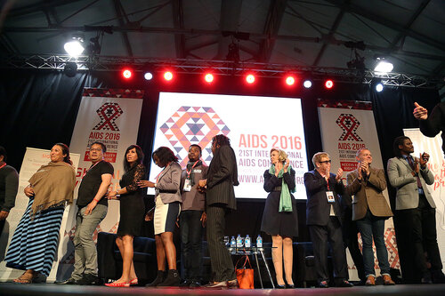21st International AIDS Conference (AIDS 2016), Durban, South Africa.
Wednesday 20 July : Venue : Global Village
Sessions with Ambassador Brix and Elton John talking at the Global Village

Photo©International AIDS Society/Abhi Indrarajan