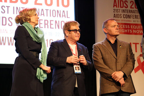 21st International AIDS Conference (AIDS 2016), Durban, South Africa.
Wednesday 20 July : Venue : Global Village
Sessions with Ambassador Brix and Elton John talking at the Global Village

Photo©International AIDS Society/Abhi Indrarajan