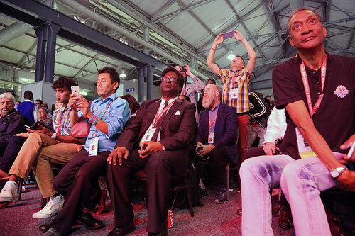 21st International AIDS Conference (AIDS 2016), Durban, South Africa.
Wednesday 20 July : Venue : Global Village
Sessions with Ambassador Brix and Elton John talking at the Global Village

Photo©International AIDS Society/Abhi Indrarajan