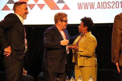 21st International AIDS Conference (AIDS 2016), Durban, South Africa.
Wednesday 20 July : Venue : Global Village
Sessions with Ambassador Brix and Elton John talking at the Global Village

Photo©International AIDS Society/Abhi Indrarajan