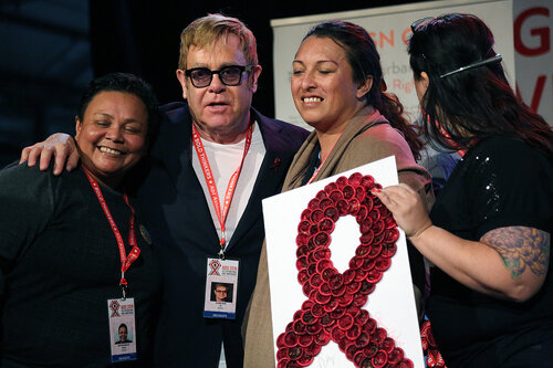 21st International AIDS Conference (AIDS 2016), Durban, South Africa.
Wednesday 20 July : Venue : Global Village
Sessions with Ambassador Brix and Elton John talking at the Global Village

Photo©International AIDS Society/Abhi Indrarajan