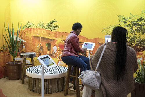 21st International AIDS Conference (AIDS 2016), Durban, South Africa.
Photo shows the Global Village.
Photo©International AIDS Society/Steve Forrest/Workers' Photos