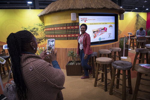 21st International AIDS Conference (AIDS 2016), Durban, South Africa.
Photo shows the Global Village.
Photo©International AIDS Society/Steve Forrest/Workers' Photos