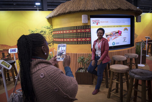 21st International AIDS Conference (AIDS 2016), Durban, South Africa.
Photo shows the Global Village.
Photo©International AIDS Society/Steve Forrest/Workers' Photos