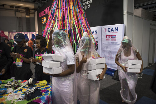 21st International AIDS Conference (AIDS 2016), Durban, South Africa.
Photo shows the Global Village.
Photo©International AIDS Society/Steve Forrest/Workers' Photos