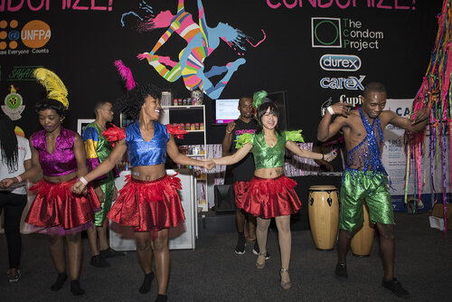 21st International AIDS Conference (AIDS 2016), Durban, South Africa.
Photo shows the Global Village.
Photo©International AIDS Society/Steve Forrest/Workers' Photos