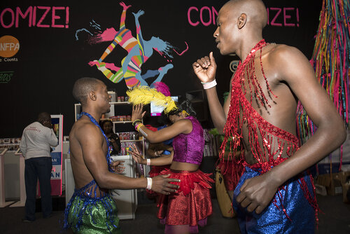 21st International AIDS Conference (AIDS 2016), Durban, South Africa.
Photo shows the Global Village.
Photo©International AIDS Society/Steve Forrest/Workers' Photos