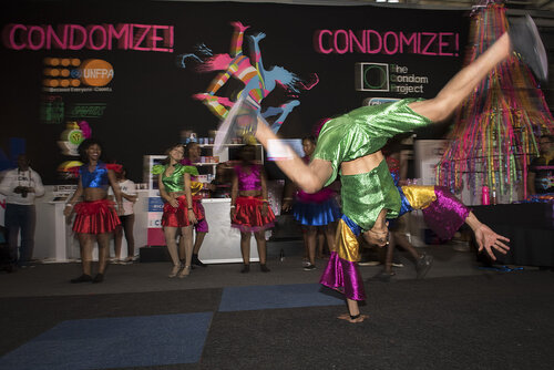 21st International AIDS Conference (AIDS 2016), Durban, South Africa.
Photo shows the Global Village.
Photo©International AIDS Society/Steve Forrest/Workers' Photos