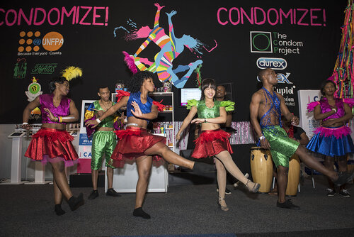 21st International AIDS Conference (AIDS 2016), Durban, South Africa.
Photo shows the Global Village.
Photo©International AIDS Society/Steve Forrest/Workers' Photos