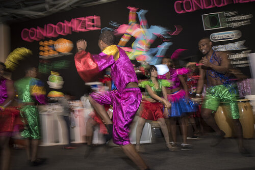 21st International AIDS Conference (AIDS 2016), Durban, South Africa.
Photo shows the Global Village.
Photo©International AIDS Society/Steve Forrest/Workers' Photos