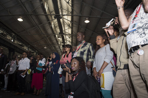 21st International AIDS Conference (AIDS 2016), Durban, South Africa.
Photo shows the Global Village.
Photo©International AIDS Society/Steve Forrest/Workers' Photos