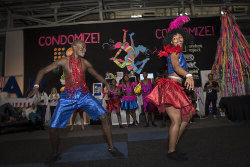 21st International AIDS Conference (AIDS 2016), Durban, South Africa.
Photo shows the Global Village.
Photo©International AIDS Society/Steve Forrest/Workers' Photos
