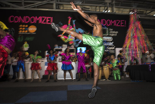 21st International AIDS Conference (AIDS 2016), Durban, South Africa.
Photo shows the Global Village.
Photo©International AIDS Society/Steve Forrest/Workers' Photos